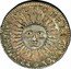 Argentina 1/2 Real Radiant Sunface Rio de la Plata 1813 PTS J KM# 1.1 PROVINCIAS DEL RIO DE LA PLATA coin obverse