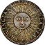 Argentina 1/2 Real Radiant Sunface Rio de la Plata 1815 PTS F KM# 1.2 PROVINCIAS DEL RIO DE LA PLATA coin obverse