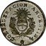 Argentina 1/2 Real Coat of Arms La Rioja 1854 B KM# 24 CONFEDERACION ARGENTINA coin obverse