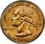 USA 1/4 Dollar Washington Quarter Connecticut Pattern 1999 P UNITED STATES OF AMERICA IN GOD WE TRUST LIBERTY P JF WC QUARTER DOLLAR coin obverse