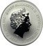 Tuvalu 1 Dollar Captain America 2019  BU QUEEN ELIZABETH II IRB 1 OZ 9999 AG 2019 TUVALU 1 DOLLAR coin obverse