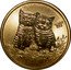 Tuvalu 1 Dollar (Cats Together) AH coin reverse