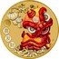 Tuvalu 1 Dollar (Chinese New Year - Dragon) 恭 喜 发 财 NM P coin reverse