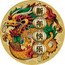 Tuvalu 1 Dollar (Dragon) JM P 新年快乐 coin reverse