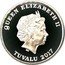 Tuvalu One Dollar Elizabeth II Latin Cross 2017  Proof QUEEN ELIZABETH II IRB TUVALU 2017 coin obverse