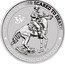 Tuvalu 1 Dollar John Wayne 2021 P COURAGE IS BEING SCARED TO DEATH JW P WR BUT SADDLING UP ANYWAY coin reverse