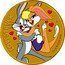 Tuvalu 1 Dollar Lovestruck Looney Tunes 2019 P Proof LOVESTRUCK TM & © WBEI (S19) P coin reverse