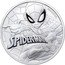 Tuvalu 1 Dollar Marvel Spiderman 2017 BU KM# 380 ©MARVEL MARVEL SPIDERMAN coin reverse