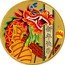 Tuvalu 1 Dollar New Year Holiday Chinese 2019 P P NM 新年快乐 coin reverse
