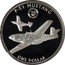 Tuvalu One Dollar Plane P51 Mustang 2017  Prooflike P51 MUSTANG 75TH ONE DOLLAR coin reverse