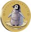 Tuvalu 1 Dollar (Polar Emperor Penguin) KM# 295 EMPEROR PENGUIN P NM coin reverse