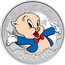 Tuvalu 1 Dollar Porky Pig 2019 P Proof THAT'S ALL FOLKS! TM & © 2018 WBEI (S18) P PORKY PIG 猪 coin reverse