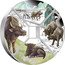 Tuvalu 1 Dollar Set Year of the Ox. Quadrant 2021 p P IJ coin reverse