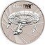 Tuvalu 1 Dollar Star Trek USS Enterprise NCC 1701 2016 P UNC STAR TREK TM P TM & © 2016 CBS. ARR. coin reverse