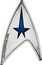 Tuvalu 1 Dollar Starfleet Command Emblem Delta 2019 P TM & © 2019 CBS. ARR. P coin reverse