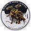 Tuvalu 1 Dollar Three Headed Dragon 2013  Proof DRAGONS OF LEGEND 10OZ 999 SILVER $1 THREE-HEADED DRAGON coin reverse