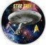Tuvalu 1 Dollar (USS Enterprise Star Trek Anniversary) STAR TREK TM 50 coin reverse