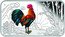 Tuvalu 1 Dollar Year of the Rooster Sun 2017 P Proof P 1 OZ 9999 SILVER NM 雞 coin reverse
