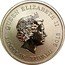 Tuvalu 1 Dollar (Year of the Snake) QUEEN ELIZABETH II IRB 1 DOLLAR TUVALU 2013 coin obverse