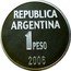 Argentina 1 Peso Defence of Human Rights 2006  Proof KM# A161 REPUBLICA ARGENTINA 1 PESO 2006 coin obverse
