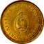 Argentina 10 Centavos Coat of Arms 2008 KM# 107a REPUBLICA ARGENTINA EN UNION Y LIBERTAD coin obverse
