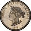 USA 10 Dollars (Eagle Pattern Nickel) UNITED STATES OF AMERICA 1874 coin obverse