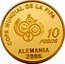 Argentina 10 Pesos XVIII World Championship Football 2005 Proof KM# 151 COPA MUNDIAL DE LA FIFA 10 PESOS ALEMANIA 2006 coin reverse