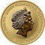 Tuvalu 100 Dollars (Hera the Goddess) QUEEN ELIZABETH II IRB 1 OZ 9999 GOLD 2022 TUVALU 100 DOLLARS coin obverse