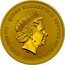 Tuvalu 100 Dollars (Kissing Ottifants) QUEEN ELIZABETH II IRB 1 OZ 9999 GOLD 2020 TUVALU 100 DOLLARS coin obverse
