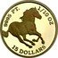 Tuvalu 15 Dollars (Horse Galloping Right) 9995 PT 1/10 OZ 15 DOLLARS coin reverse