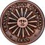 Argentina 2 Centavos Radiant Sunface 1854 Coin rotation KM# 24 CONFEDERACION ARGENTINA 1854 coin obverse