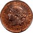 Argentina 2 Centavos Pattern Liberty Without Cap 1878  KM# E2 LEY DEL 25 DE SEPTIEMBRE 1878 2 CENTAVOS LIBERTAD coin reverse