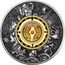 Tuvalu 2 Dollars (Compass) 2 OZ 999 SILVER AH P coin reverse