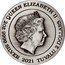 Tuvalu 2 Dollars Dragons and Phoenixes 2021 P Antiqued QUEEN ELIZABETH II IRB 2 OZ 9999 AG 2021 TUVALU 2 DOLLARS coin obverse