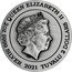 Tuvalu 2 Dollars (Double Dragon and Yin Yang Koi) QUEEN ELIZABETH II IRB 2 OZ 9999 AG 2021 TUVALU 2 DOLLARS coin obverse