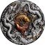 Tuvalu 2 Dollars (Double Dragon and Yin Yang Koi) NM coin reverse