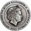 Tuvalu 2 Dollars Dragon 2022  QUEEN ELIZABETH II IRB 2 OZ 9999 SILVER 2022 TUVALU 2 DOLLARS coin obverse