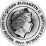 Tuvalu 2 Dollars (Freya) KM# 391 QUEEN ELIZABETH II IRB 2 OZ 9999 SILVER 2017 TUVALU 2 DOLLARS coin obverse