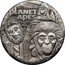 Tuvalu 2 Dollars (Planet of the Apes) 50 YEARS OF PLANET OF THE APES P TM AND FOX 2018 coin reverse