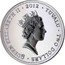 Tuvalu Two Dollars Year of The Dragon 2012  Proof QUEEN ELIZABETH II 2012 TUVALU TWO DOLLARS RDM coin obverse