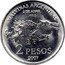 Argentina 2 Pesos 25th Anniversary of Malvinas Islands War 2007 KM# 144.2 MALVINAS ARGENTINAS 2 DE ABRIL 1982 2 PESOS 2007 coin reverse