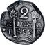 Argentina 2 Reales Coat of Arms La Rioja 1822 KM# 1 2 RIOXA 1 822 coin obverse