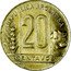 Argentina 20 Centavos Capped Liberty Head 1945 KM# 42 REPUBLICA ARGENTINA 20 CENTAVOS coin obverse