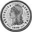 Argentina 20 Centavos Fuertes (Flagged Arms Capped Liberty Pattern) KM# E3a REPUBLICA ARGENTINA 1879. ESSAI. CH.W. coin obverse