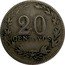Argentina 20 Centavos Liberty Capped 1908 KM# 36 20 CENTAVOS coin reverse