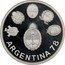 Argentina 2000 Pesos World Soccer Championship 1977 KM# 79 ARGENTINA 78 coin obverse