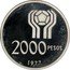 Argentina 2000 Pesos World Soccer Championship 1977 KM# 79 2000 PESOS 1978 coin reverse
