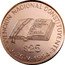 Argentina 25 Pesos National Republic Constitution Convention 1994 Proof KM# 116 CONVENCION NACIONAL CONSTITUYENTE. $25 25 V 1994 coin reverse