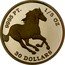 Tuvalu 30 Dollars (Elizabeth II Horse Galloping Right) 9995 PT 1/5 OZ 30 DOLLARS coin reverse