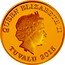 Tuvalu 30 Dollars Prosperity Year of the Goatline 2015  Proof KM# 370 QUEEN ELIZABETH II TUVALU 2015 coin obverse